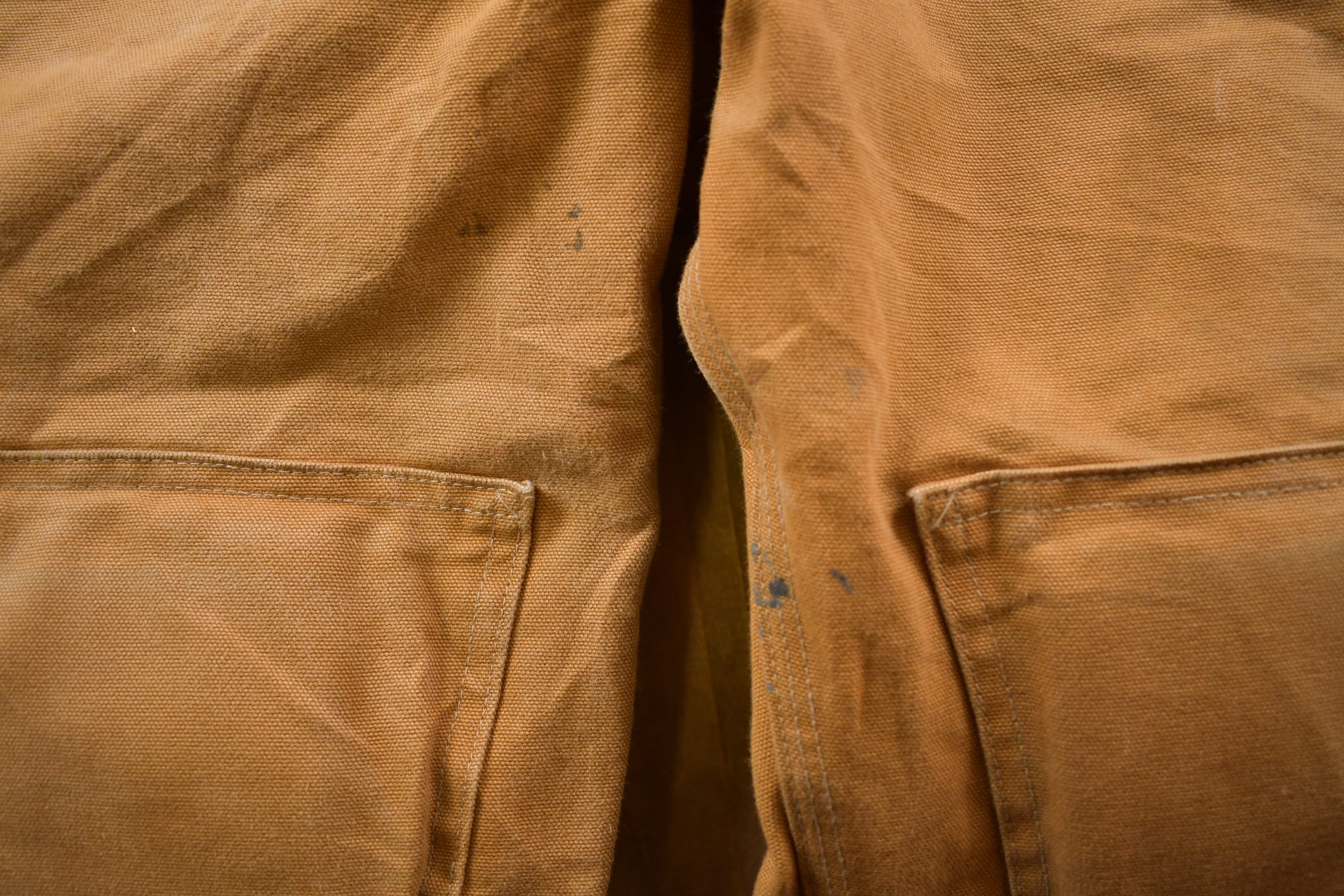Vintage 1990s Carhartt Double Knee With Pads Canvas Overalls Size 42-44 Large