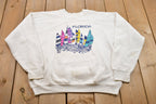Vintage 1990s Florida Nautical Theme Crewneck Sweatshirt