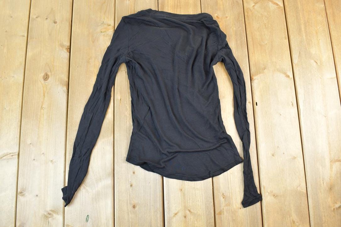 Women Vintage Vigoss Y2K Black Dress Shirt