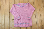 Vintage 1990s Willow Ridge Floral Knit Crewneck Sweater