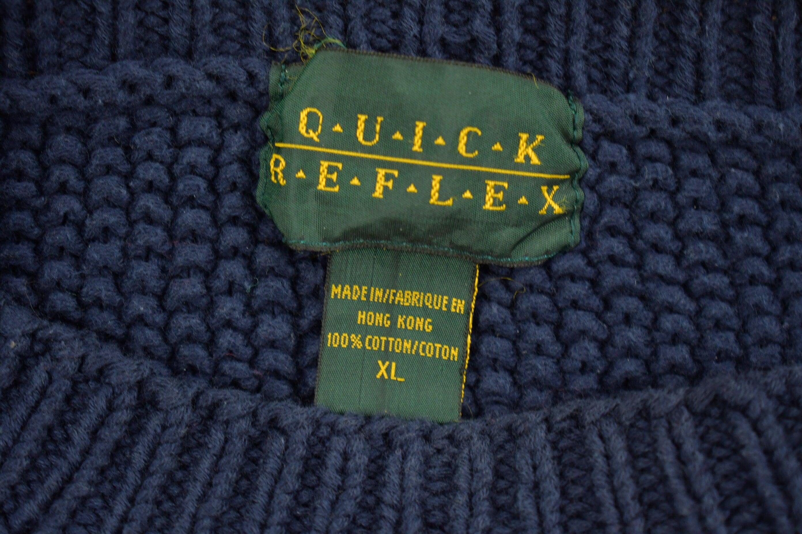 Vintage 1990s Quick Reflex Knitted Crewneck Sweater
