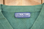 Vintage 1990s Structure V-Neck Crewneck Sweatshirt