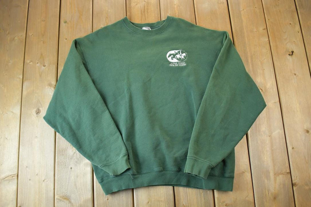 Vintage 1990s Alpha Equus English Riders Equestrian Crewneck