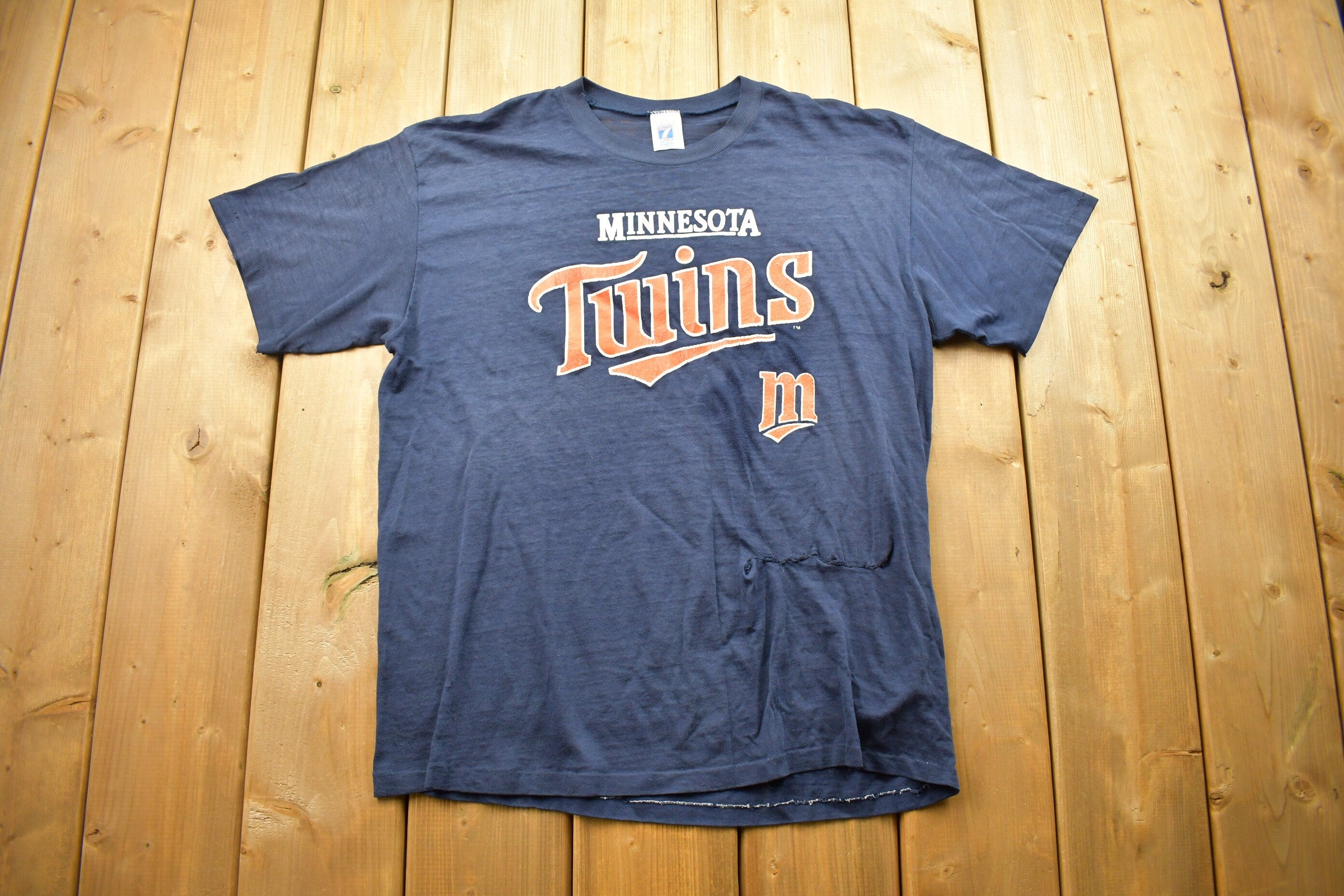 Vintage 1990s Minnesota Twins MLB Logo 7 T-Shirt