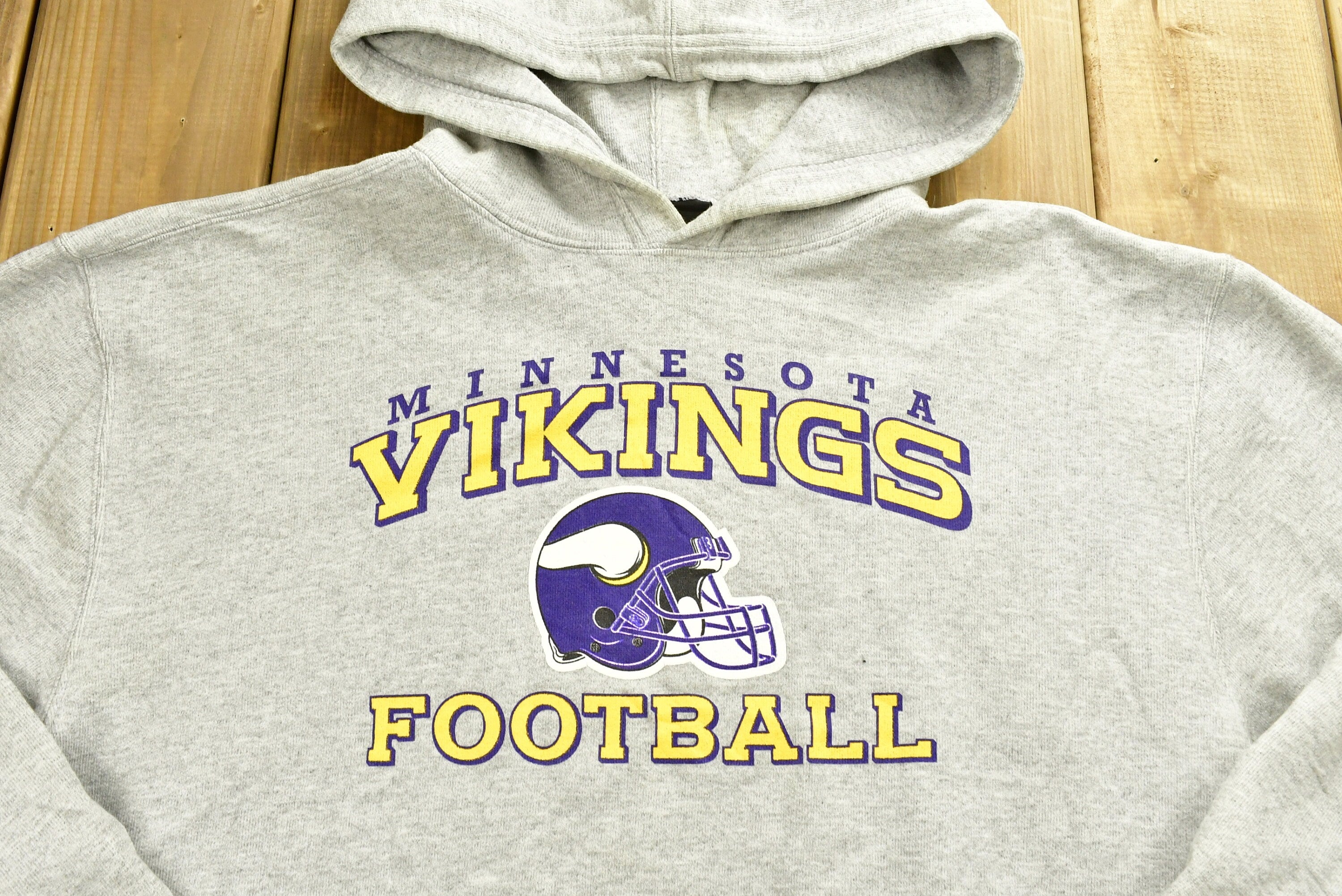 Vintage 1990s Minnesota Vikings NFL Hoodie Sweatshirt