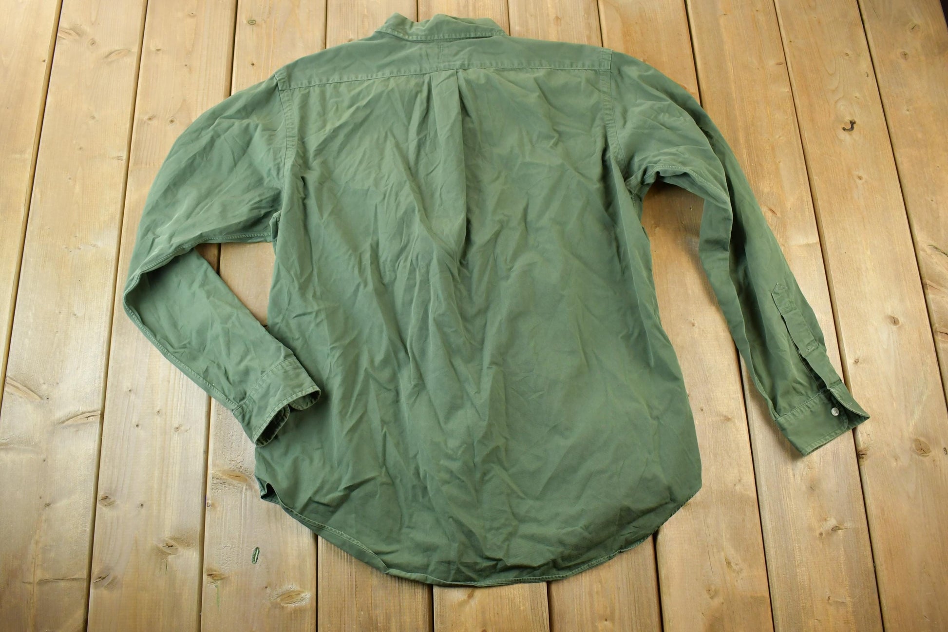 Vintage 90s Ralph Lauren Olive Button Up Shirt