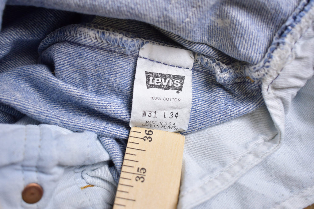 Vintage 1990s Levi 501 Red Tab Jeans Size 30 x 32.5