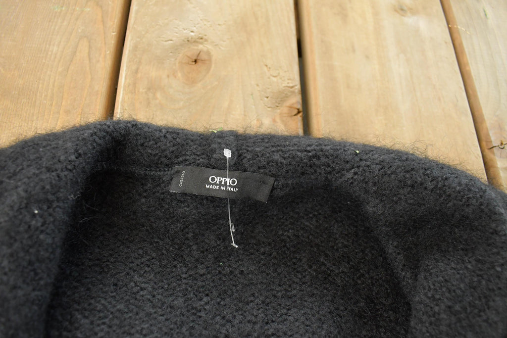 Vintage 2000s Oppio Knit Cardigan Mohair Shawl Wool Sweater Women's Medium