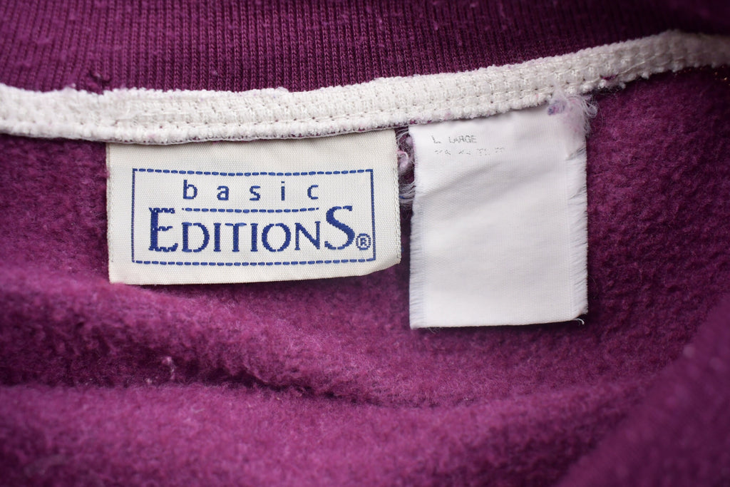 Vintage 1990s Basic Editions Floral Crewneck Sweatshirt