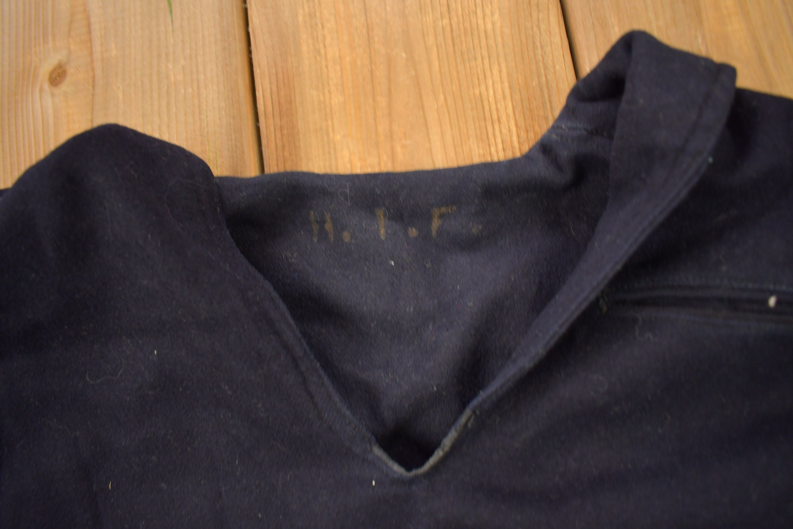 Vintage 1940s WWll Naval Clothing Factory Wool Sweater