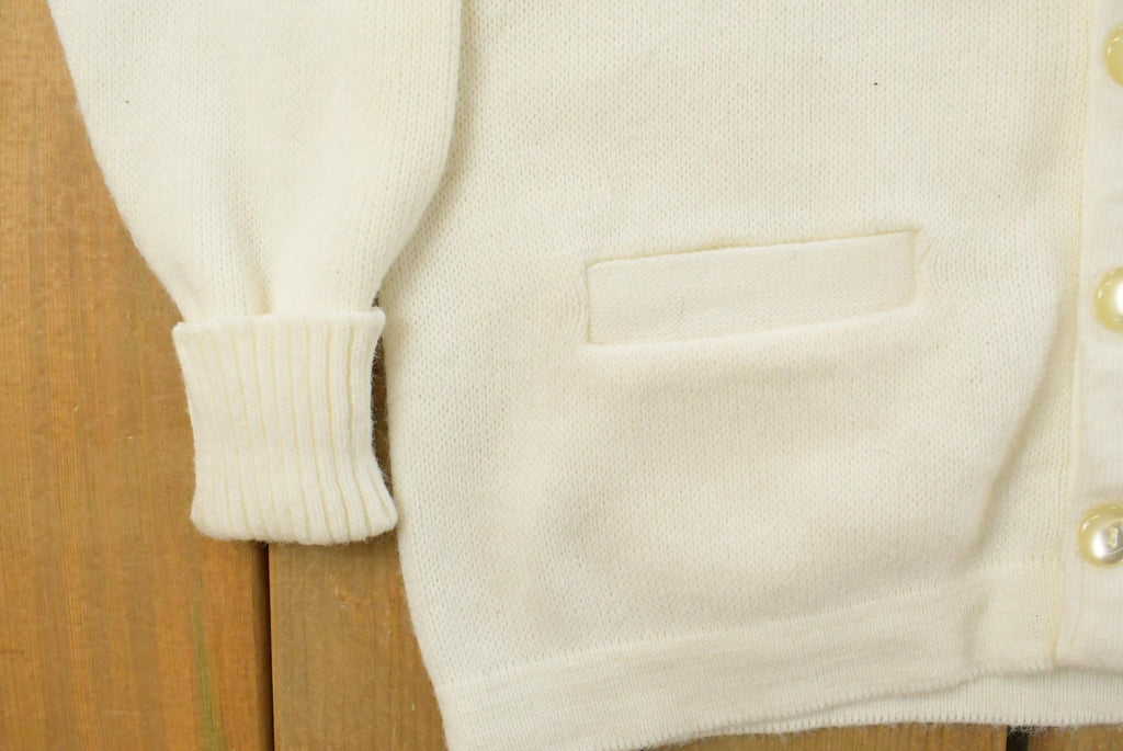 Vintage 1980s East Ten Collegiate Knit Cardigan Sweater Men's Large