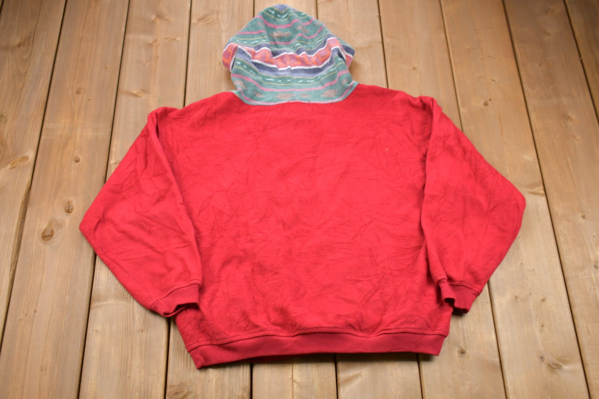 Vintage 1990s 62 East Aztec Graphic Hoodie