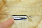Vintage 1990s Croft Barrow Ribbed Blank Button Up Shirt