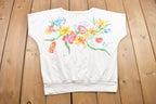 Vintage 1990s Cabin Creek Women's Vintage Floral Graphic T Shirt
