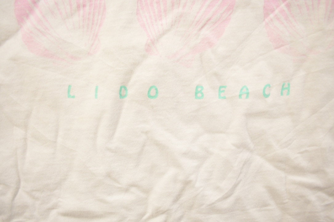 Vintage 1990s Fish And Shells Graphic T Shirt