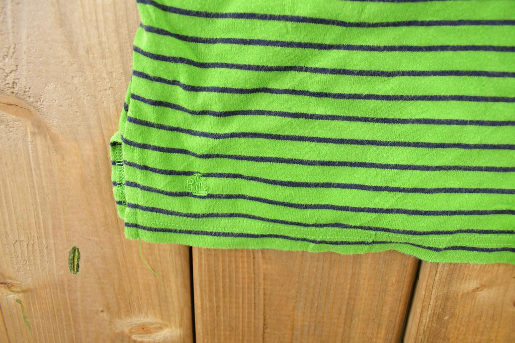 Vintage 1990s Lauren Ralph Lauren Striped Boating T-Shirt Women's Medium