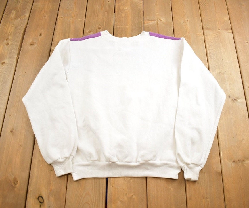 Vintage 1990s Alaska Dancing Polar Bears Souvenir Travel Crewneck Sweatshirt Made In USA