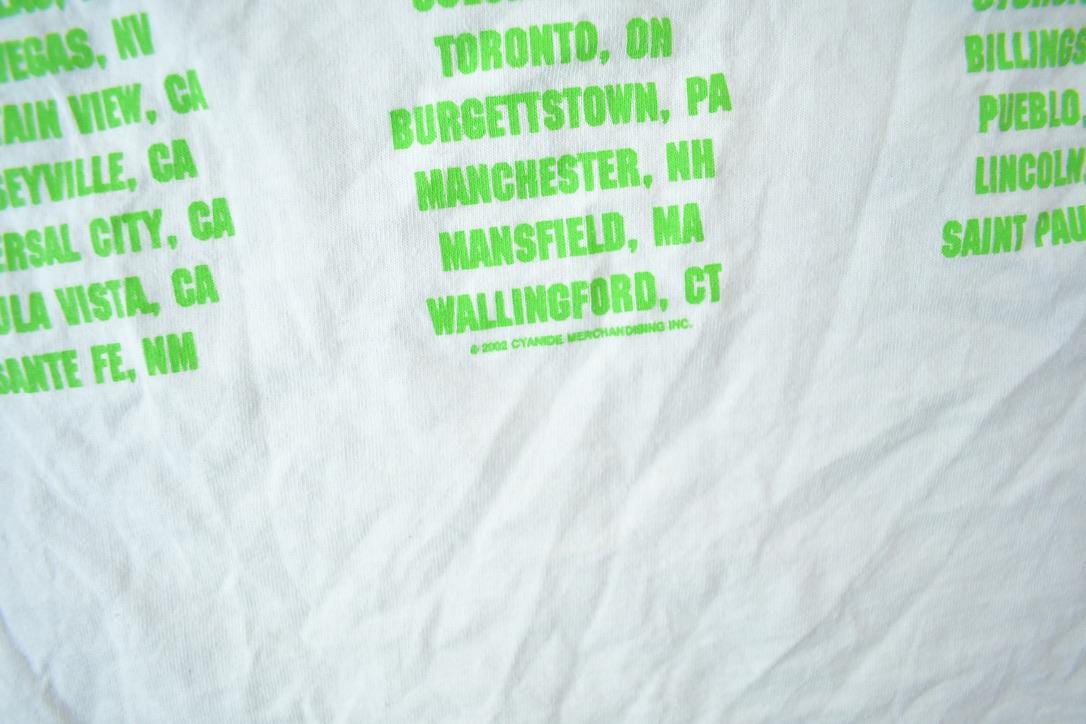 Vintage 2002 Poison Welcome To My City World Tour Graphic Band T-Shirt