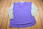 Vintage 1990s Falls Creek Collared Shirt Crewneck Sweatshirt