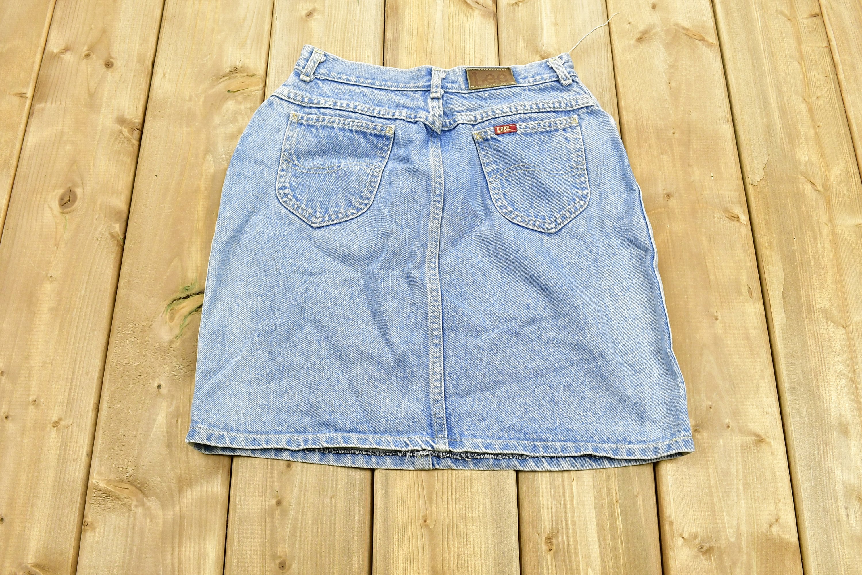 Vintage 1990s Lee Women's Jean Skirt Size 11