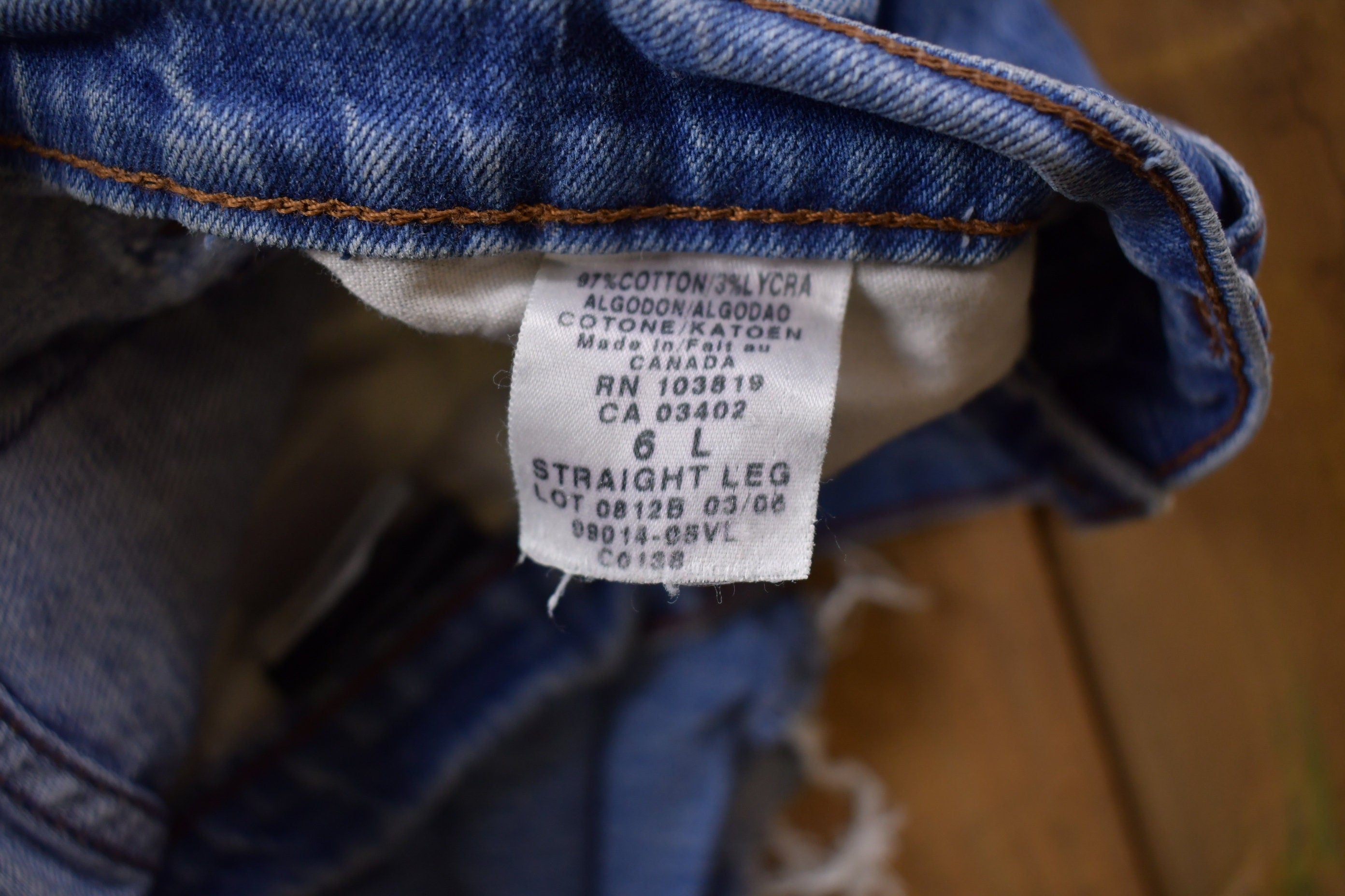 Vintage 1990's Harley Davidson Blue Jeans 28 x 11