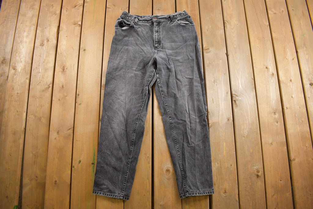Vintage 1980s LEE Black Jeans Size 32 x 29.5