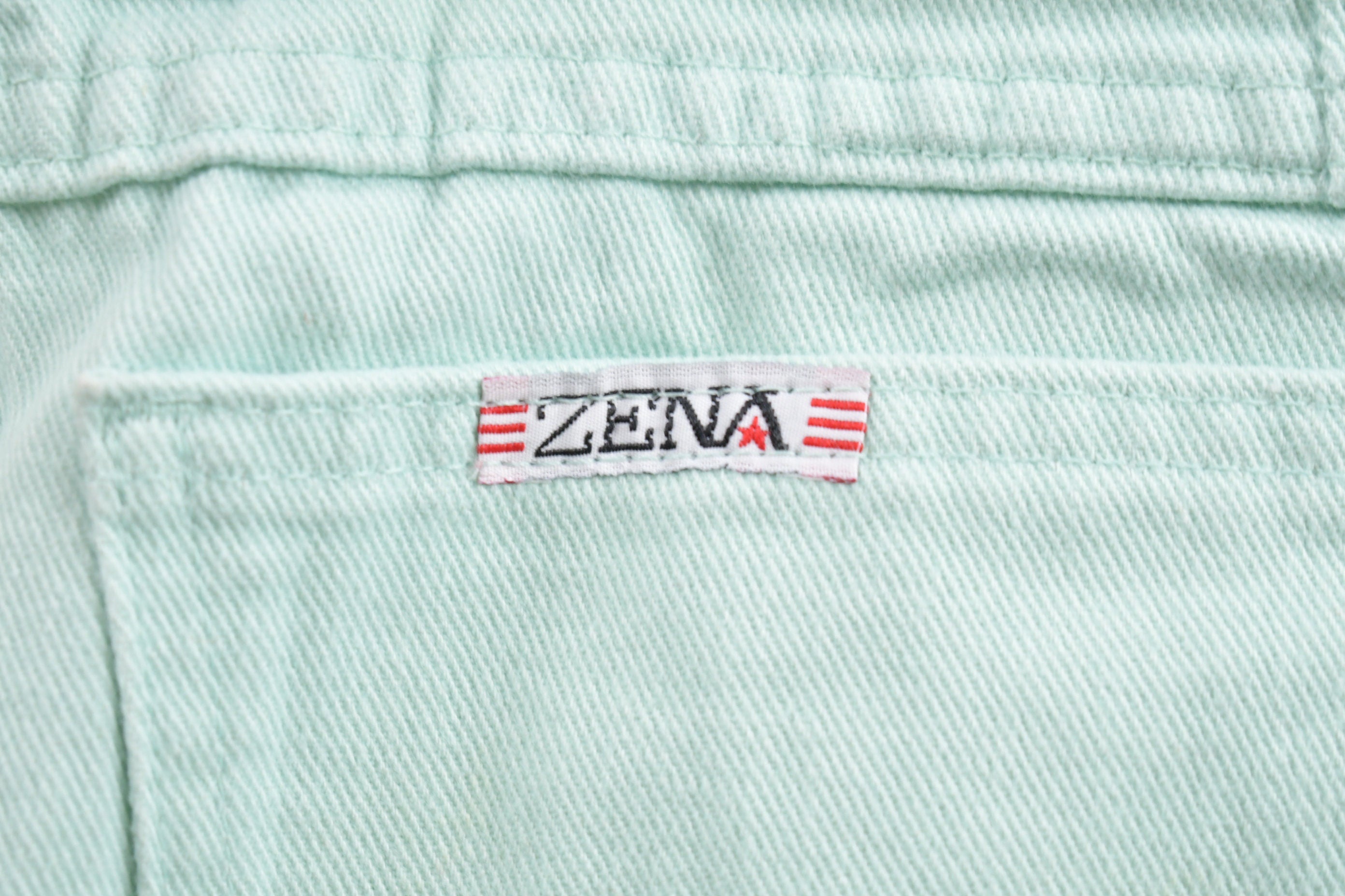 Vintage 1990's Zena Light Turquoise Jeans Size 28 x 30