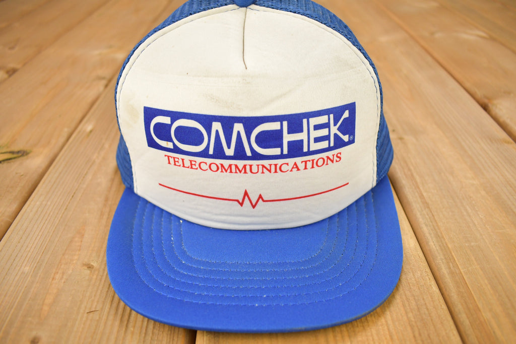 Vintage 1980s Comchek Telecommunications Trucker Hat