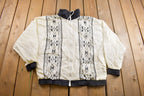 Vintage 1990s Casual Isle Abstract Windbreaker Jacket