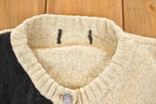 Vintage 1990s Christmas Deer Knit Cardigan Sweater Men's M