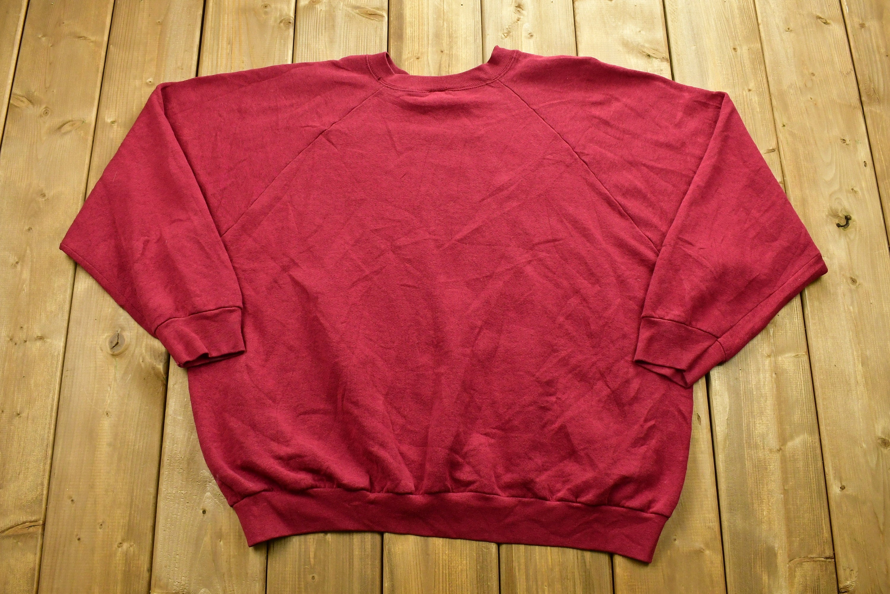 Vintage 90's Blank Raglan Sleeve Crewneck Sweatshirt
