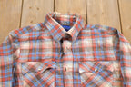 Vintage 1980s JC Penny Plain Pockets Plaid Button Up Shirt