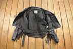Vintage 1980s Addis Genuine Leather Biker Jacket