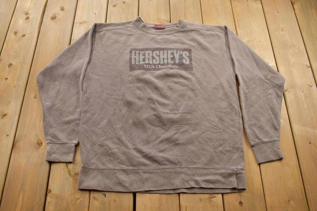 Vintage 1990s Hershey Chocolate Graphic Long Sleeve T Shirt