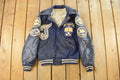 Vintage 1970s Lions Tail Collegiate Wool Leather Varsity Jacket Men's XS