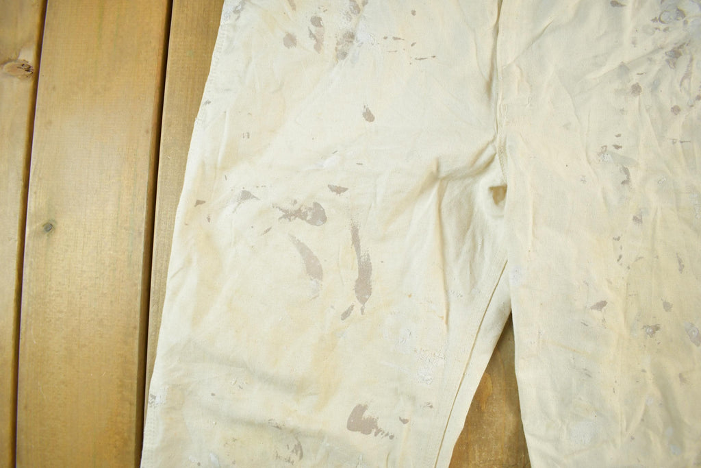 Vintage 1980s Carhartt Paint Distressed Carpenter Work Pants Adult 37 x 30