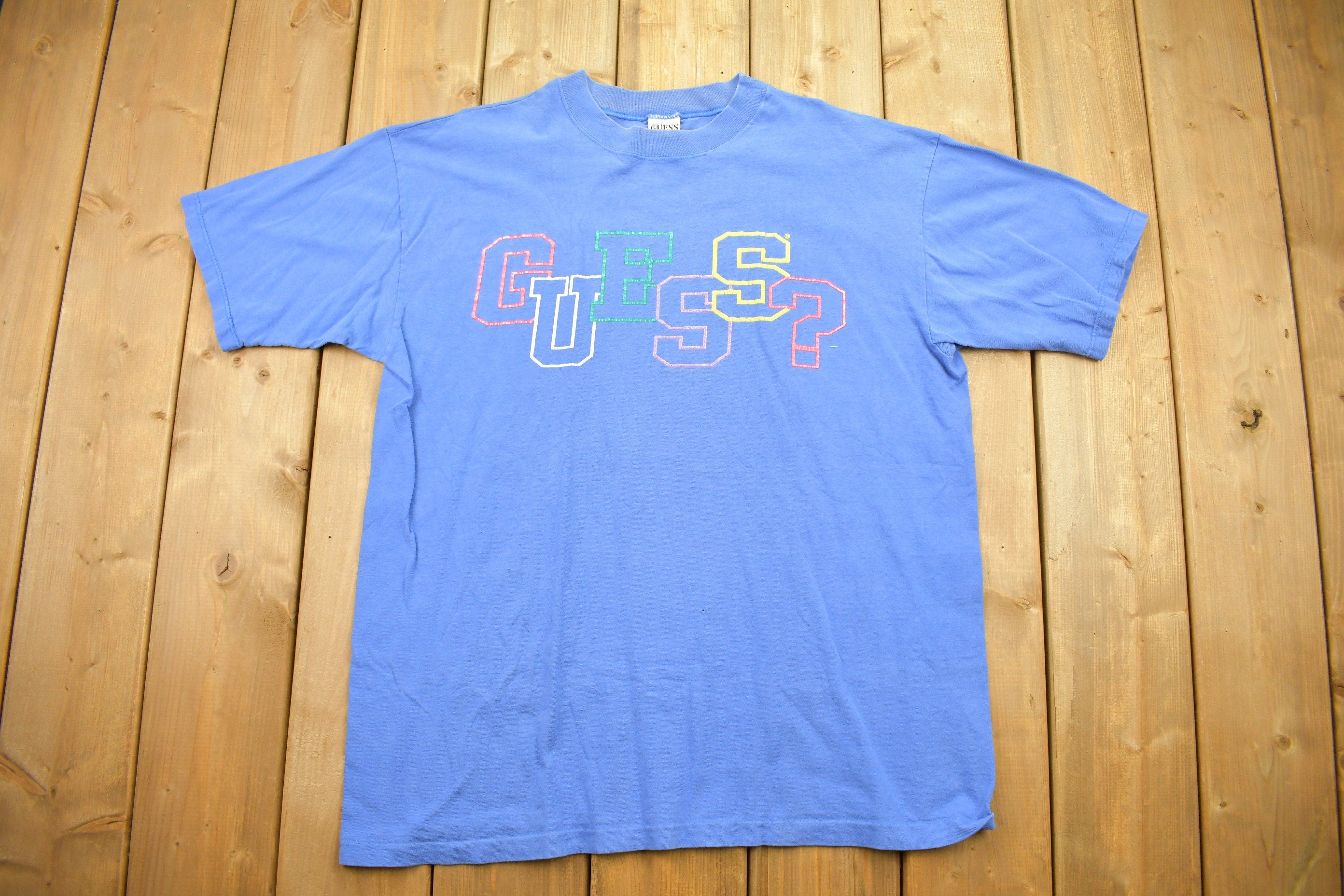 Vintage 1990s Guess Jeans Graphic T Shirt