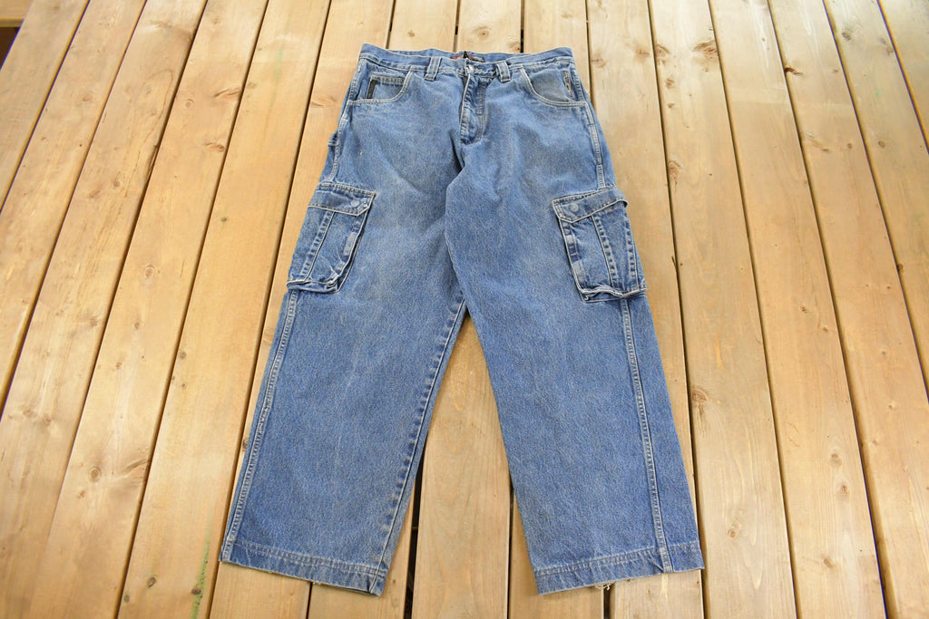 Vintage Y2K Fubu Cargo Denim Jeans Men's 34 x 29