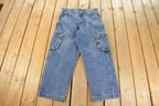 Vintage Y2K Fubu Cargo Denim Jeans Men's 34 x 29