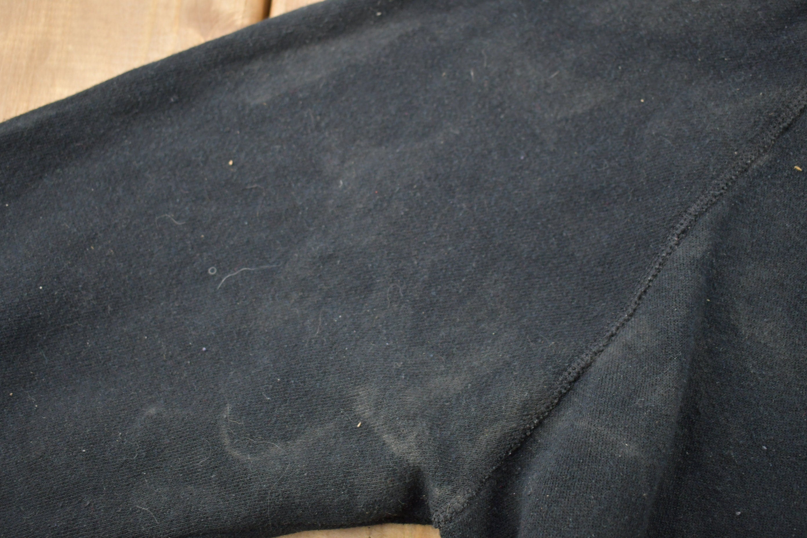 Vintage 1990s Black Blank Lee Crewneck Sweatshirt