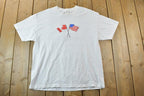 Vintage 1990s Canada America Friends And Flags Souvenir T-Shirt