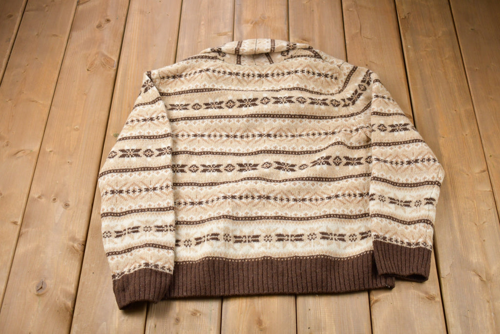 Vintage 1990s Susan Bristol Curling Knitted Sweater