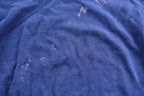 Vintage 1990s Navy Blue Bleach Stained Blank Crewneck Sweatshirt / 90s Crewneck / Vintage Blank / Grunge Aesthetic