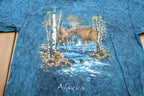 Vintage 1990s Alaska Deer Graphic T-Shirt
