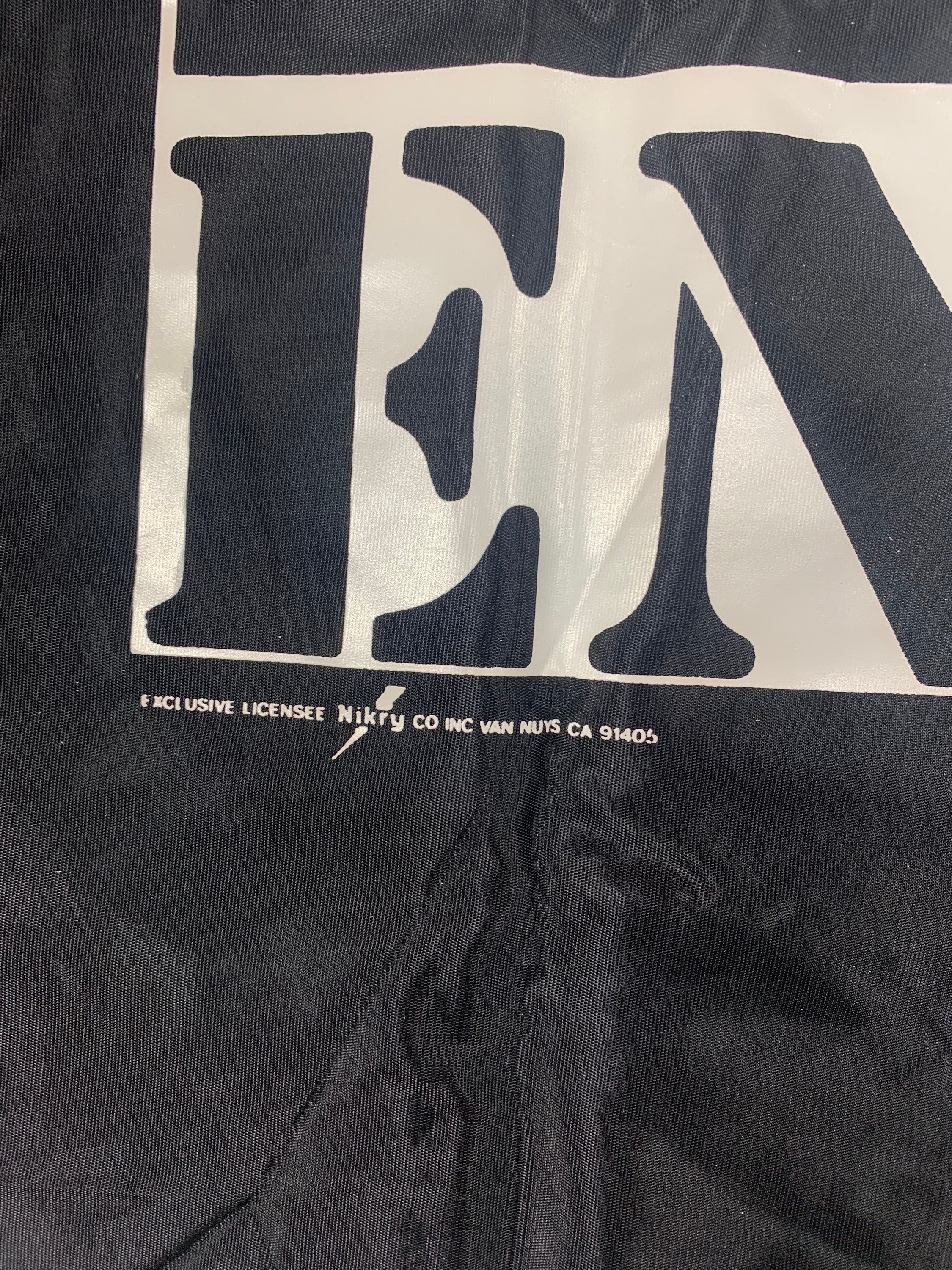 Vintage 1990 Public Enemy Screen Printed Polyester Banner Dead Stock