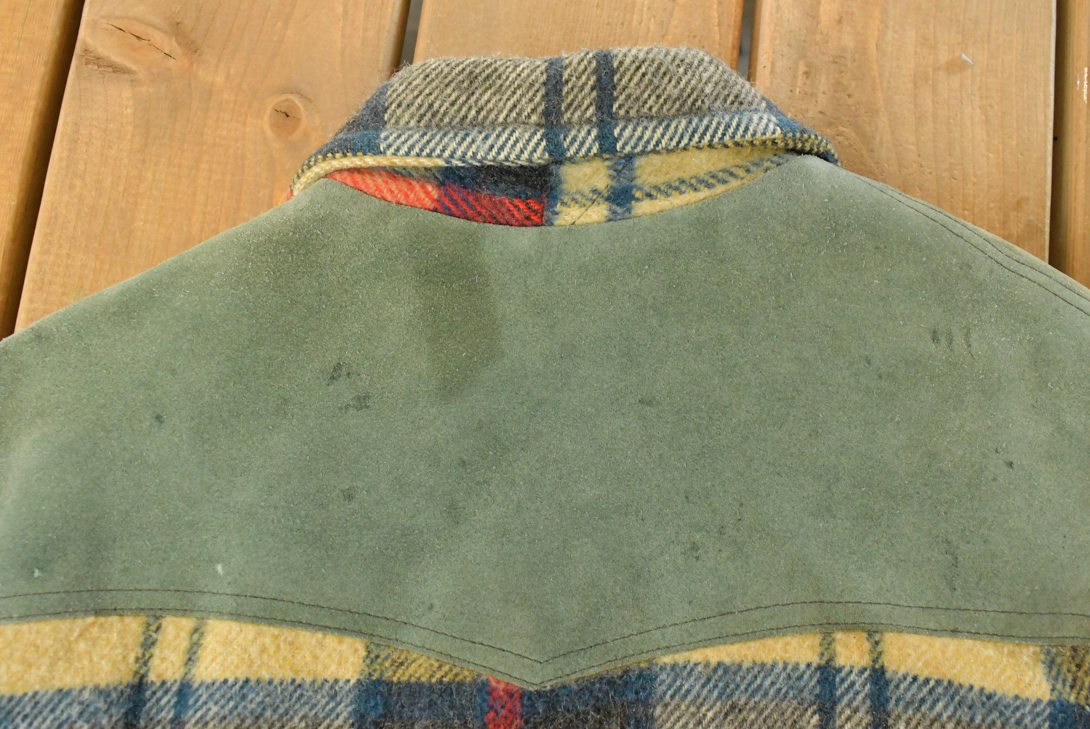 Vintage 1980s Lakewood Sherpa Lined Wool Flannel Shirt Jacket Men's Large