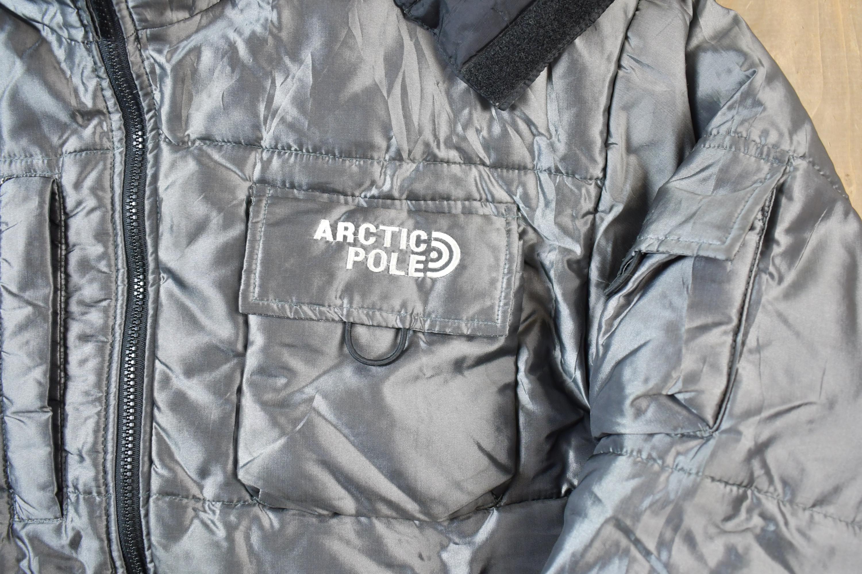 Vintage 1990s America Arctic Pole Silver Puffer Long Ski Snowboard Jacket