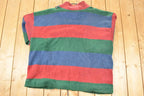Vintage 1990s Venezia Knit Quarter Zip Sweater Women's XXL