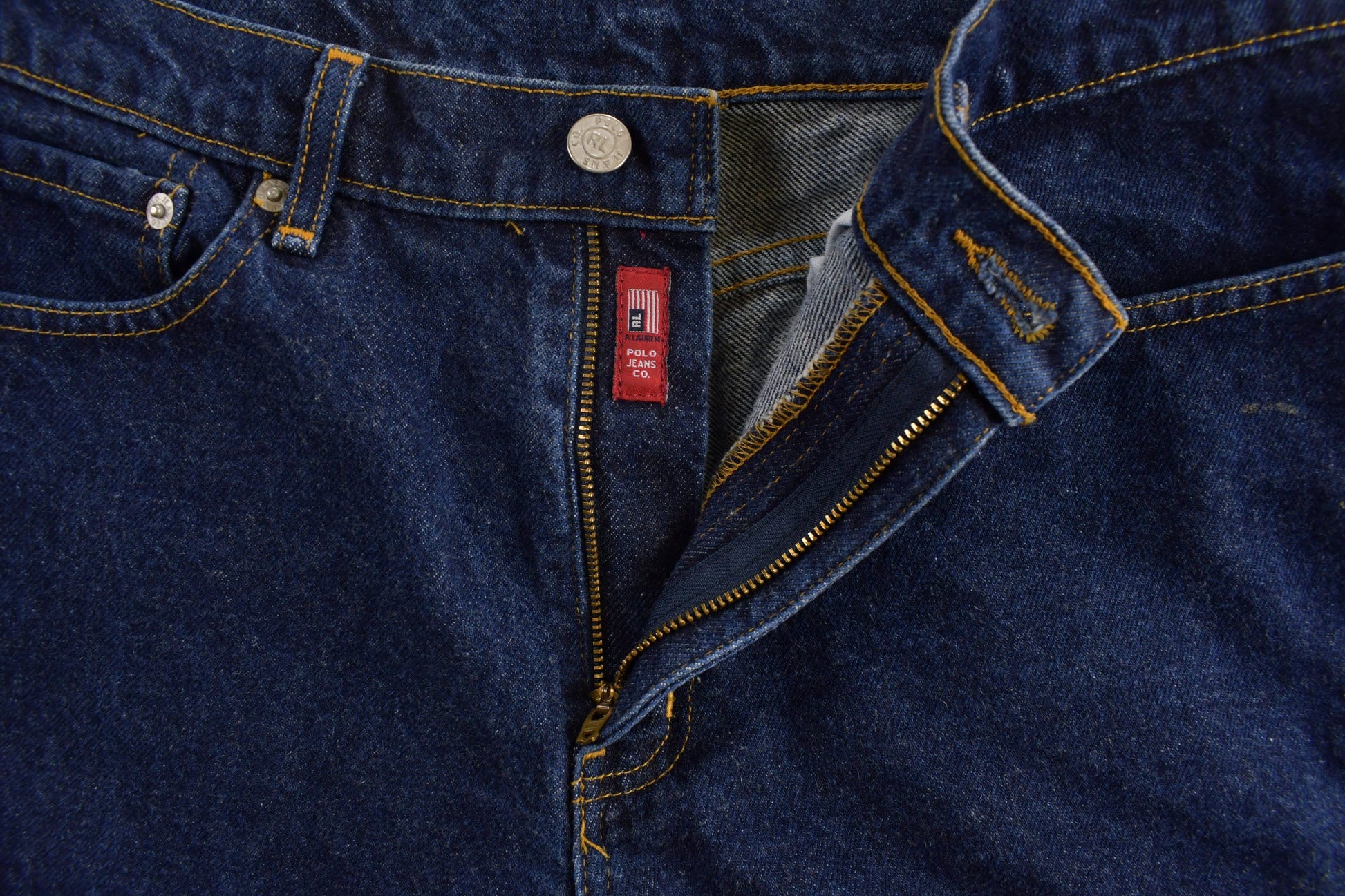 Vintage Polo Ralph Lauren Dark Wash Denim Jeans Size 32 x 28