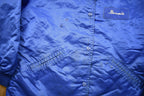 Vintage 1980s Blue Country Satin Windbreaker Jacket